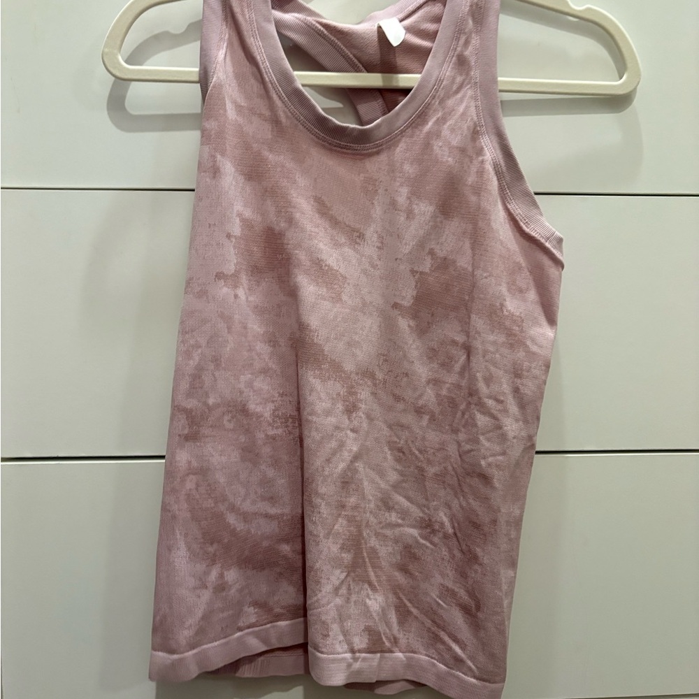 Athleta pink camo tank